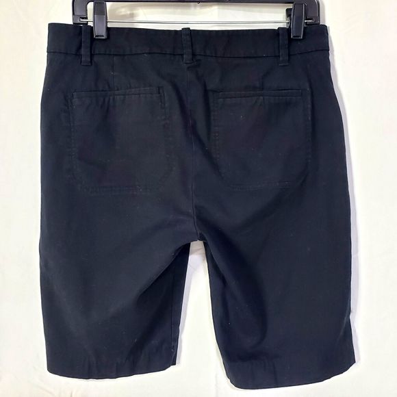 Vince Knee Length Side Pocket Chino Shorts Womens size 8 Chino Bermuda Black - Picture 3 of 8